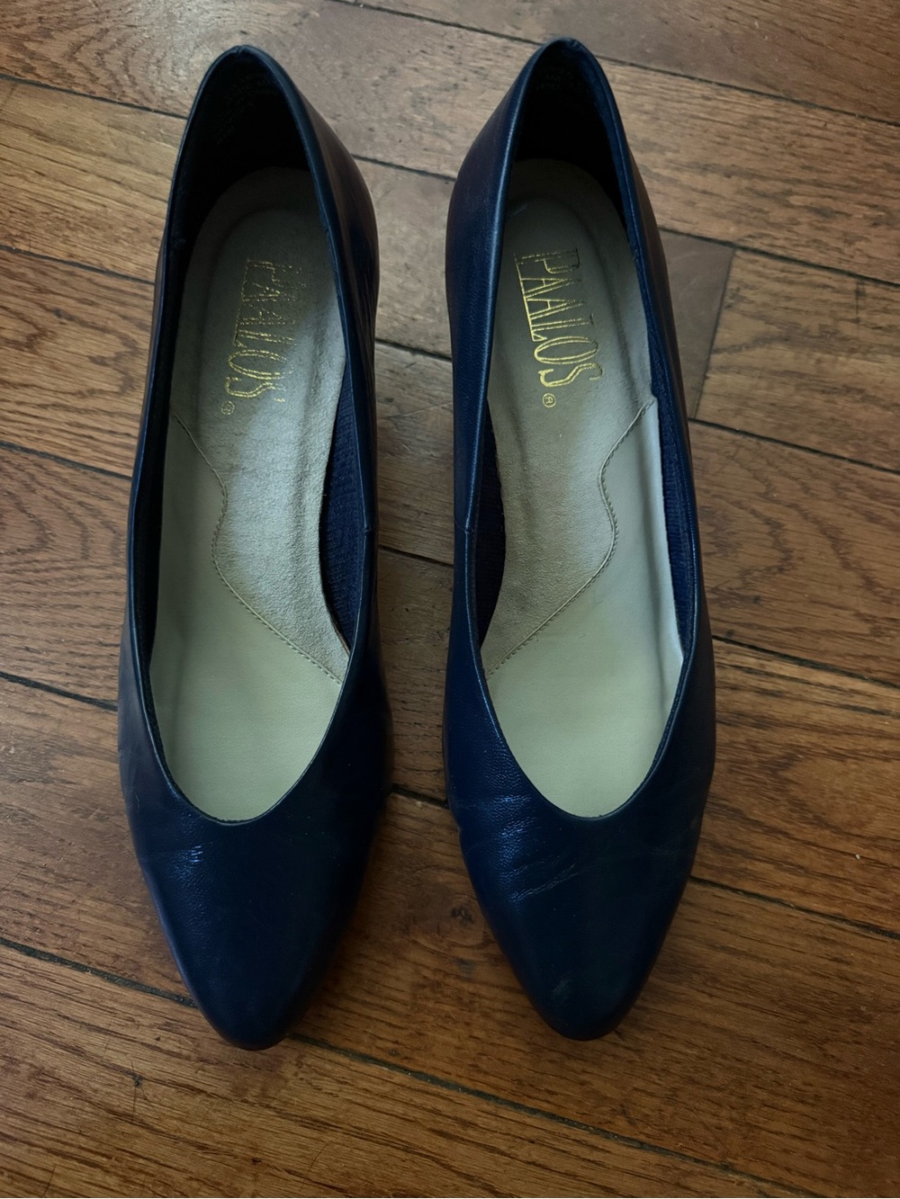 PAALOS  Navy Pointed-Toe Women's Heels
